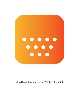 Ilustración del logotipo de Ilustración de gradiente plano Vektor Isolate, Icono de red y tecnología - Set.Adecuado para diseño web, logotipo, aplicación