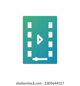 Flat Gradient Icon Logo Ilustration Vektor Isolate, User Interface Icon - Set.Suitable for web Design,Logo,App