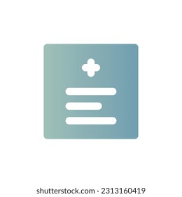 Flaches Farbsymbol Logo, Vektorgrafik Vektor Isolate, Krankenhaus- und Gesundheitssymbol - Set.Geeignet für Webdesign,Logo,App