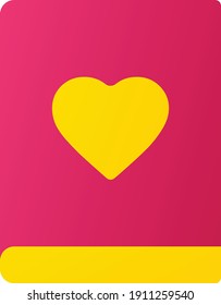 Flat gradient wedding invitation icon