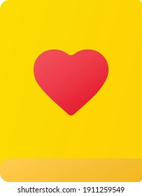 Flat gradient wedding invitation icon