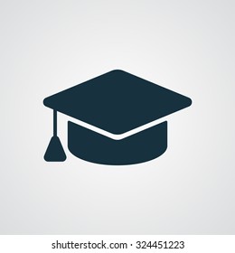 Icono de tapón de graduación plano