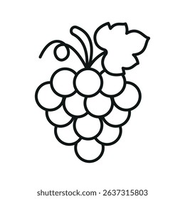 Flat grapefruit icon, fresh and juicy, ideal for health, food, diet, or citrus-themed designs.