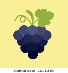 Flat grapefruit icon, fresh and juicy, ideal for health, food, diet, or citrus-themed designs.