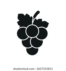 Flat grapefruit icon, fresh and juicy, ideal for health, food, diet, or citrus-themed designs.
