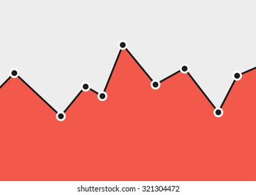 Flat graph (data report) background layout with enough copyspace