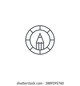 Colección de logotipos de diseñadores gráficos planos