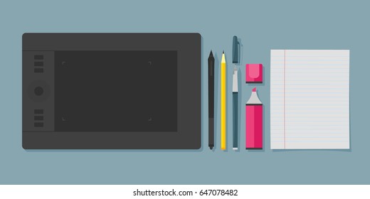 Flachbild-Grafikdesigner-Toolset, Grafiktablett