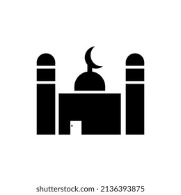 flat graphic modern mosque design