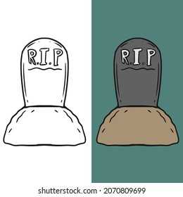 Flat Grave Icon, Editable Vector File For All Of Your Graphic Needs.