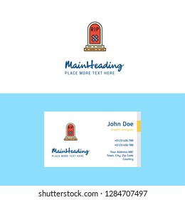 Flat Grave  Logo and Visiting Card Template. Busienss Concept Logo Design