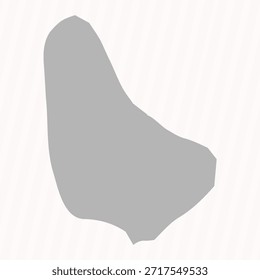 Fondo de Anuncio plano gris de Barbados Map
