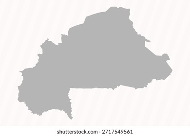 Fondo de Anuncio de mapa de Burkina Faso gris