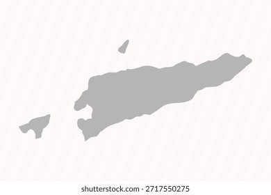 Flachgrauer Osttimor-Kartenbanner-Hintergrund
