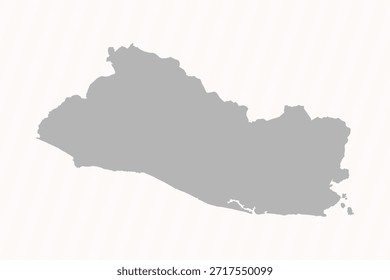 Plano de fundo cinza El Salvador Mapa Banner