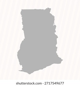 Plano cinza Gana Mapa Banner Background