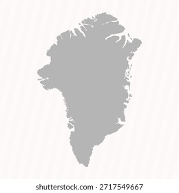 Flachgrauer grönländischer Kartenbanner-Hintergrund