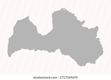 Fondo de Anuncio de mapa de Letonia gris
