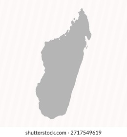 Plano de fundo cinza Madagáscar mapa banner