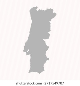 Plano de Fundo Cinza Portugal Mapa Banner