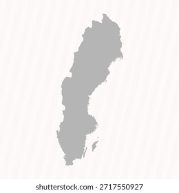 Fondo de Anuncio de mapa de Suecia gris