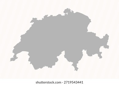 Flachgrau Schweiz Karte Banner Hintergrund
