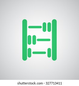 Flat green Abacus icon 