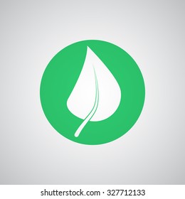 Flat green Herbs icon 