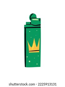 diseño liviano plano con corona