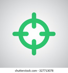 Flat green Scope icon 