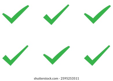 flat green Tick mark approved . Check mark icon symbols . symbol for website computer and mobile isolated on white background. green tick verified badge icon. 1176