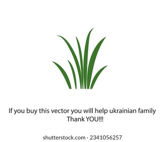 Flat green web icon. Park. Vector