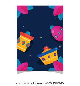 cartões de saudação planos coleção reyes magos vetor design