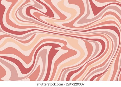 Flat groovy psychedelic background with colorful design