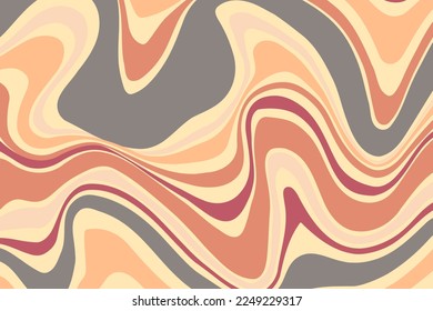 Flat groovy psychedelic background with colorful design