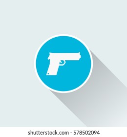 flat gun icon