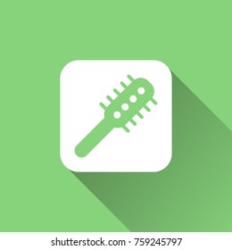 flat hair brush icon