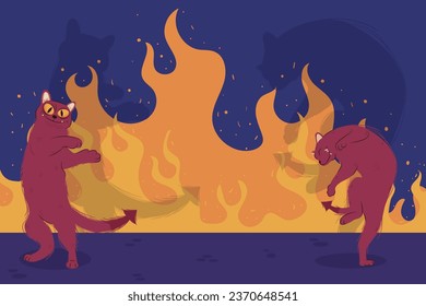 flat halloween background vector design illustration
