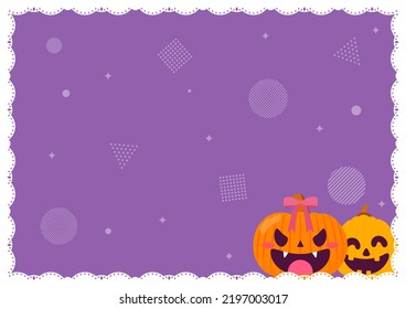 Flat halloween horizontal banner template
