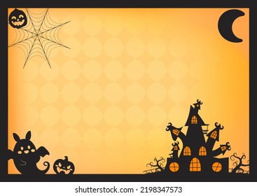Flat halloween horizontal banner template
