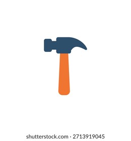 Icono de martillo plano para herramientas de construcción y reparación