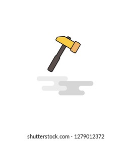 Flat Hammer  Icon. Vector