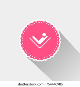 flat hammock relaxing icon