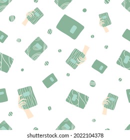 Flat hand draw doodle book pattern. Old style vintage pattern. Background, wallpaper, textile pattern