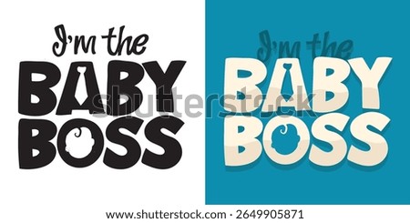 Flat hand drawn doodle lettering quote about little baby. Lettering for t-shirt design, mug print, bag print, clothes fashion. 100% hand drawn vector image. Baby shower.