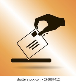 flat hand giving the mail icon