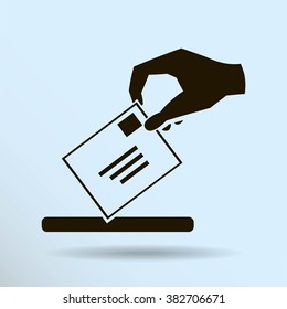 flat hand giving the mail icon