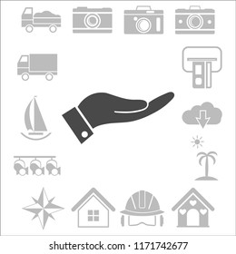 flat of the hand icon