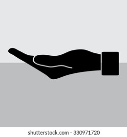 flat of the hand icon