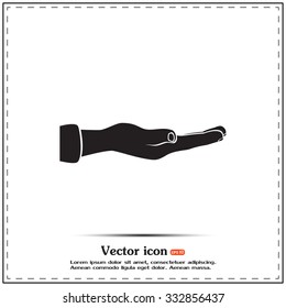 flat of the hand icon